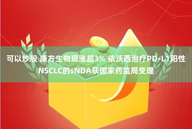 可以炒股 康方生物现涨超3% 依沃西治疗PD-L1阳性NSCLC的sNDA获国家药监局受理